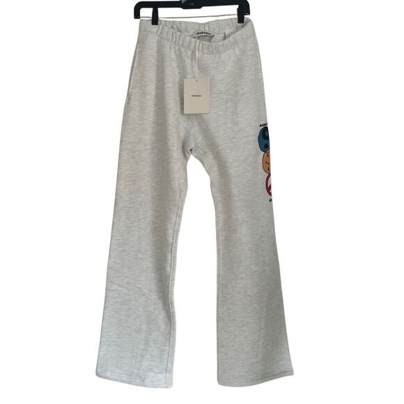madhappy New York Exclusive Unisex Straight Leg Fleece Sweatpant Ash Medium NEW - Picture 2 of 8